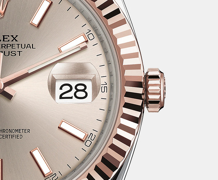 デイトジャスト 41 オイスター 41 mm オイスタースチール&エバーローズゴールド